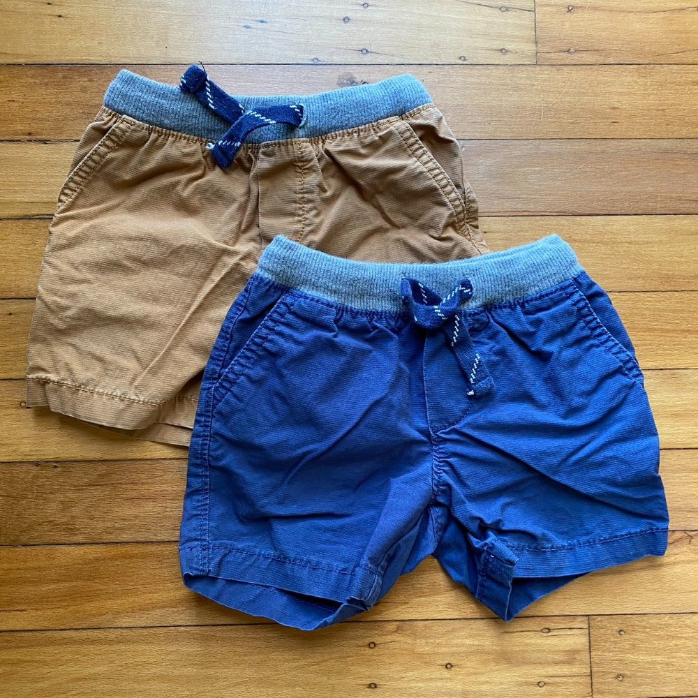 Carter’s Baby Pull-On Dock Shorts 2-pack Khaki 12 Month Baby Boy